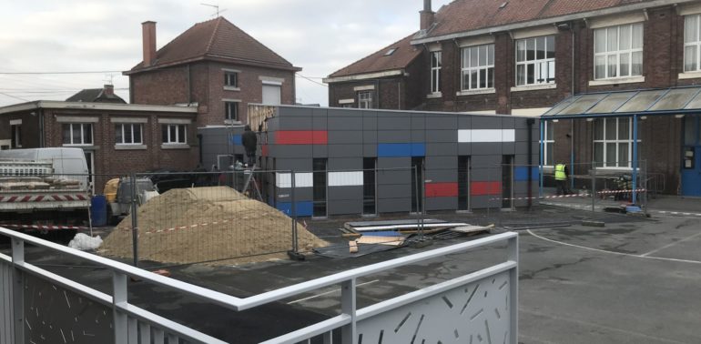 Travaux de l’école Curie de Feignies