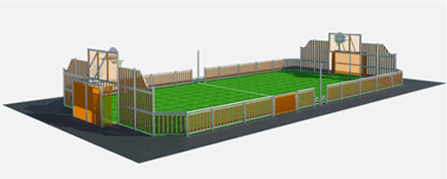 Déclaration de travaux pour l’aménagement d’un plateau sportif